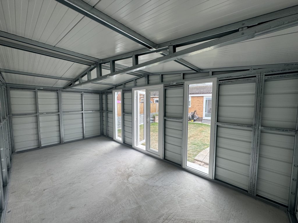 Inside Steel Building