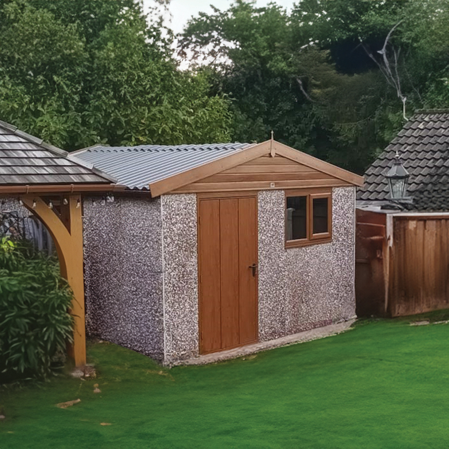 Shed Golden Oak PVC Finish