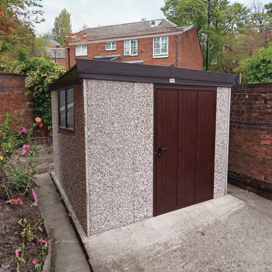 Shed Rosewood PVC Finish
